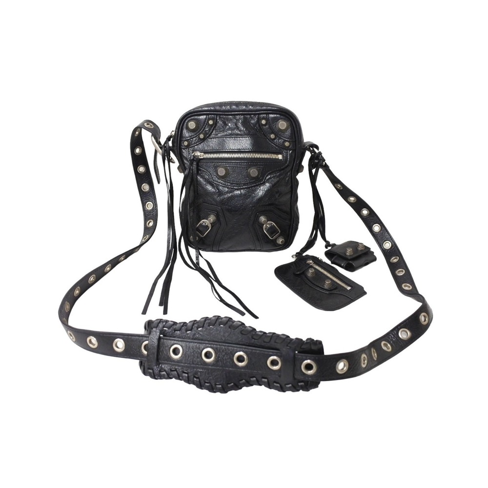 Balenciaga Le Bag Black Shoulder Cagoule - Picture 2 of 9